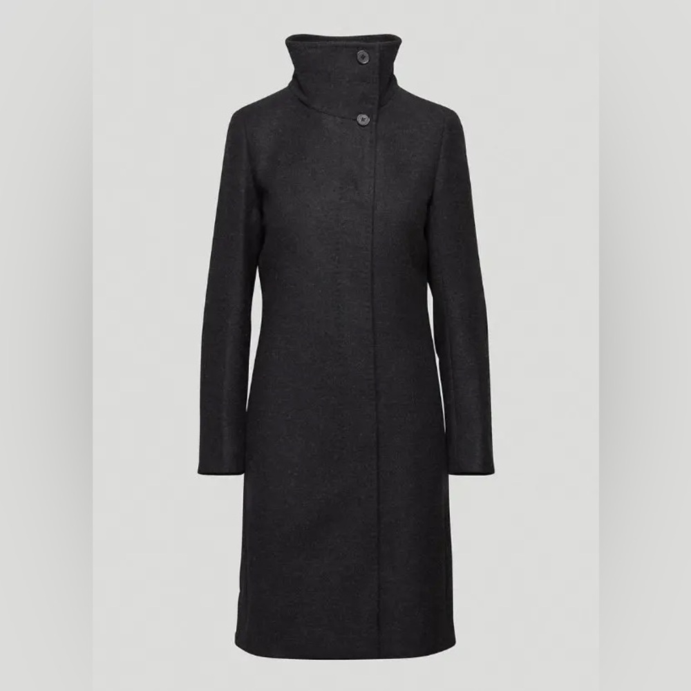 Aritzia Babaton Walton Navy Wool Coat